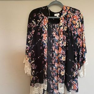 Boho Chic Floral Lace Cardigan